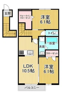 オリエンタルコート北島【2階】の間取り