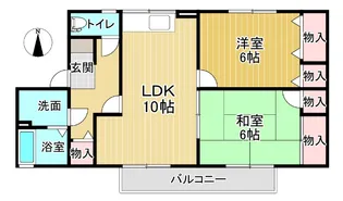 ラポール宮内C【2階】の間取り