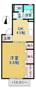 プレステージュ21 2棟【1階】の間取り