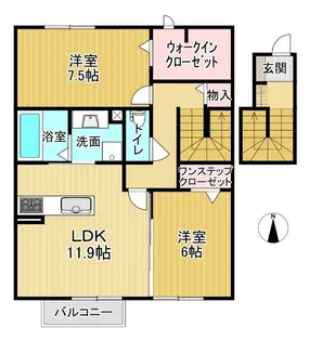セジュール藍【2階】の間取り