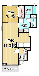 パールハウスC 【1階】の間取り