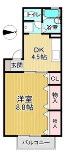 セジュール長尾【1階】の間取り