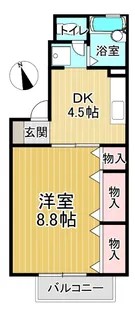 ドミール古川C【1階】の間取り