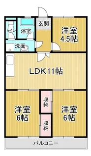 八弘マンション【B301号室】の間取り