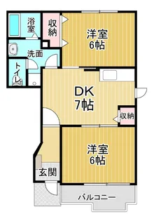 グランディール T【1階】の間取り