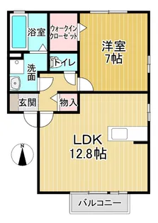 ウィルコート C【202号室】の間取り