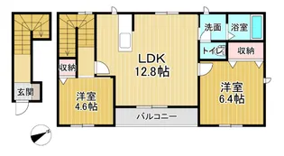 シャーメゾンジェルメ B【2階】の間取り