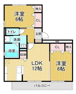 グランパルク【2階】の間取り