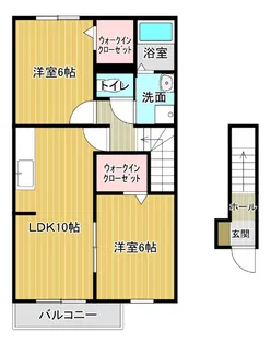 サスティナブル【205号室】の間取り