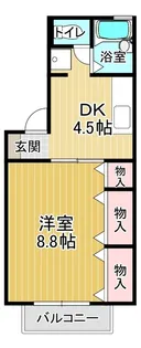 ドミール古川A棟【2階】の間取り