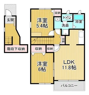 ジュネス【2階】の間取り