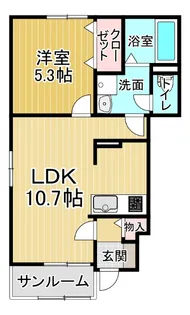 FLAT Y V【1階】の間取り