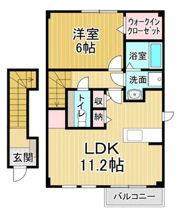 ウィルレジデンスV【2階】の間取り