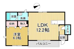 シャーメゾンジェルメB【1階】の間取り