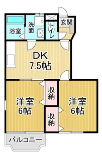 アウローラⅡ【1階】の間取り
