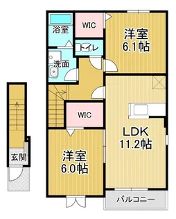 リトルコッティ【2階】の間取り