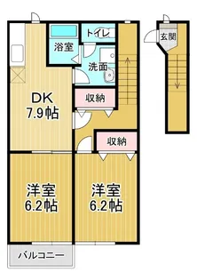 プチメゾンパール1【2階】の間取り