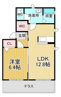 メゾンリヴェールB【103号室】の間取り