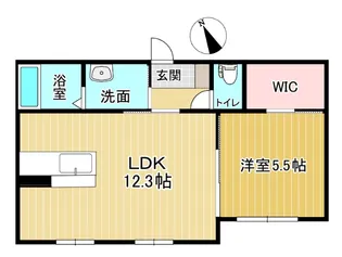 シャーメゾンラフィーネ二番館【106号室】の間取り