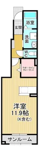 ハピネス北島E【1階】の間取り