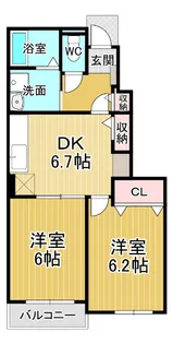 ドリームガーデン【1階】の間取り