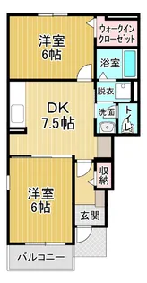 アリア川内【1階】の間取り