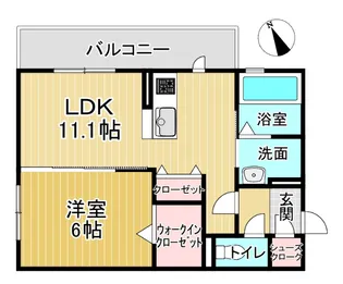 シエル【305号室】の間取り