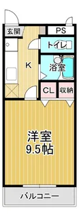 コーポ二番館【1階】の間取り