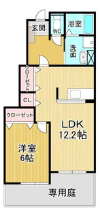 ヴィラ・デル・マーレB【1階】の間取り