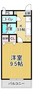 コーポ二番館【102号室】の間取り