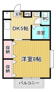 鈴江ハイツ【1階】の間取り