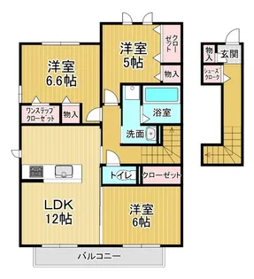 モンプリミエルラシオン2【2階】の間取り
