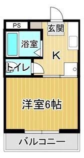 黒川ハイツ【102号室】の間取り