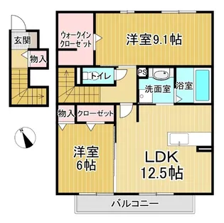 PATIO A棟【2階】の間取り