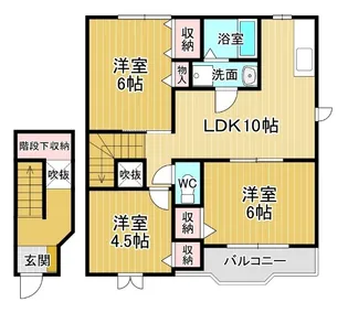 グレイスランド鳴門A【2階】の間取り