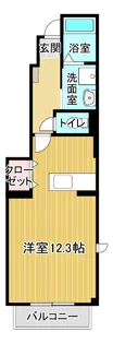 グレースコートA【1階】の間取り