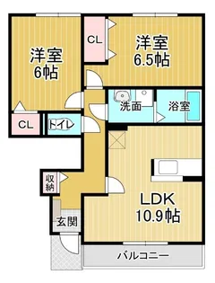 アルドーレB【1階】の間取り