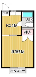 第二立岩ハイツ【1階】の間取り