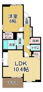 アルシュ・グウルドイル【1階】の間取り