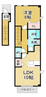 グレースコートA【2階】の間取り