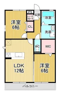 サンシャイン見白B【103号室】の間取り