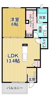 メゾン コンソラトゥールA【1階】の間取り