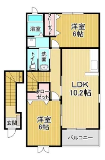 アルドーレA【2階】の間取り