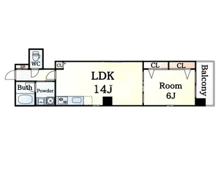 Broad阿倍野阪南町Residence【4階】の間取り