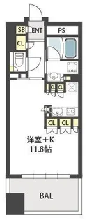 ガリレオ新町【404号室】の間取り