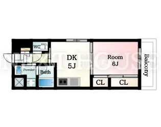 EbyU ShinOsaka【6階】の間取り