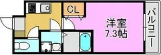 アッシュメゾン北加賀屋【105号室】の間取り