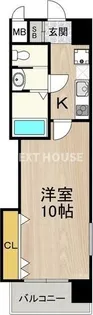 Luxe天王寺【1006号室】の間取り