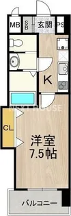 Luxe天王寺【4階】の間取り