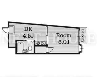 グランビルドアビコⅠ【106号室】の間取り
